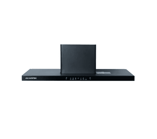 Akaritek - Akaritek 900MM, T-Shape  Stainless Steel Baffle Filter, Touch Sensor Chimney AK-C90TT1 - Big Digital
