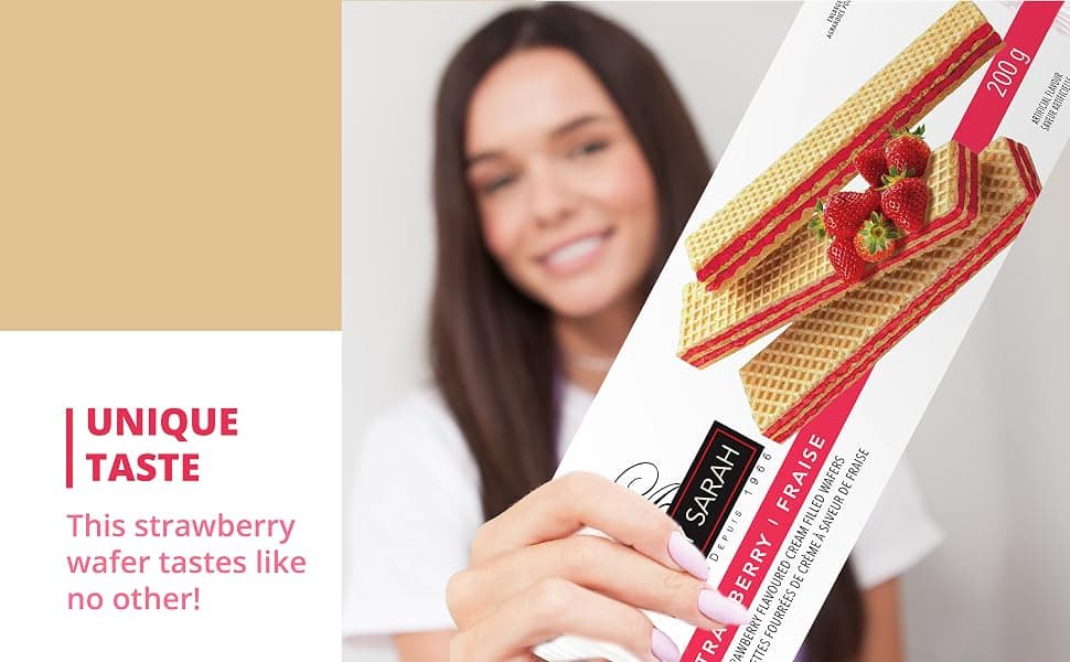 Lady Sarah Lady Sarah Cream Filled Strawberry Wafer 200g – Crispy Strawberry Wafer Biscuits daily essentials & lifestyle — thumbnail 4 of 6