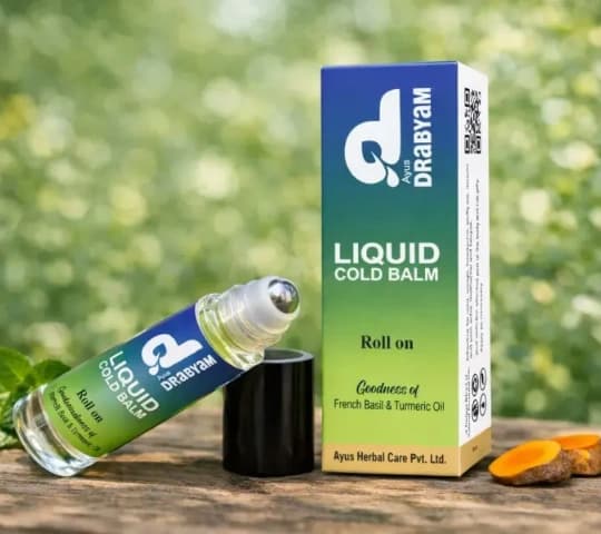 Drabyam Drabyam Liquid Cold Roll-On 10ml - Pack of 5 daily essentials & lifestyle