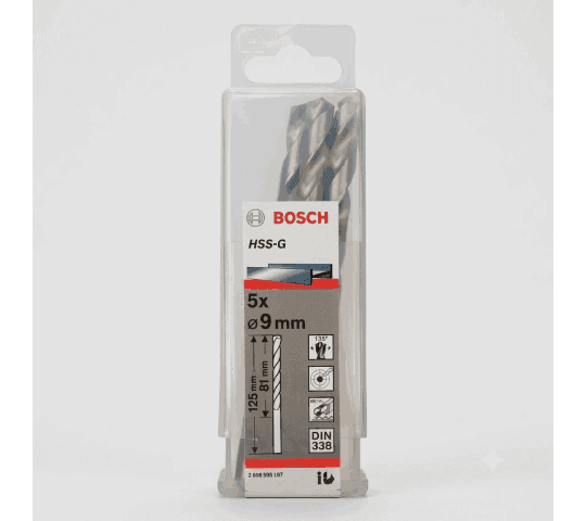 Twist Drill 9.0 mm HSS-G 135 (Pack of 5)