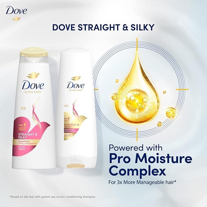 No Brand Dove Straight & Silky Shampoo 625 ml – Smooth & Frizz Control for Silky Soft Hair daily essentials & lifestyle — thumbnail 5 of 6