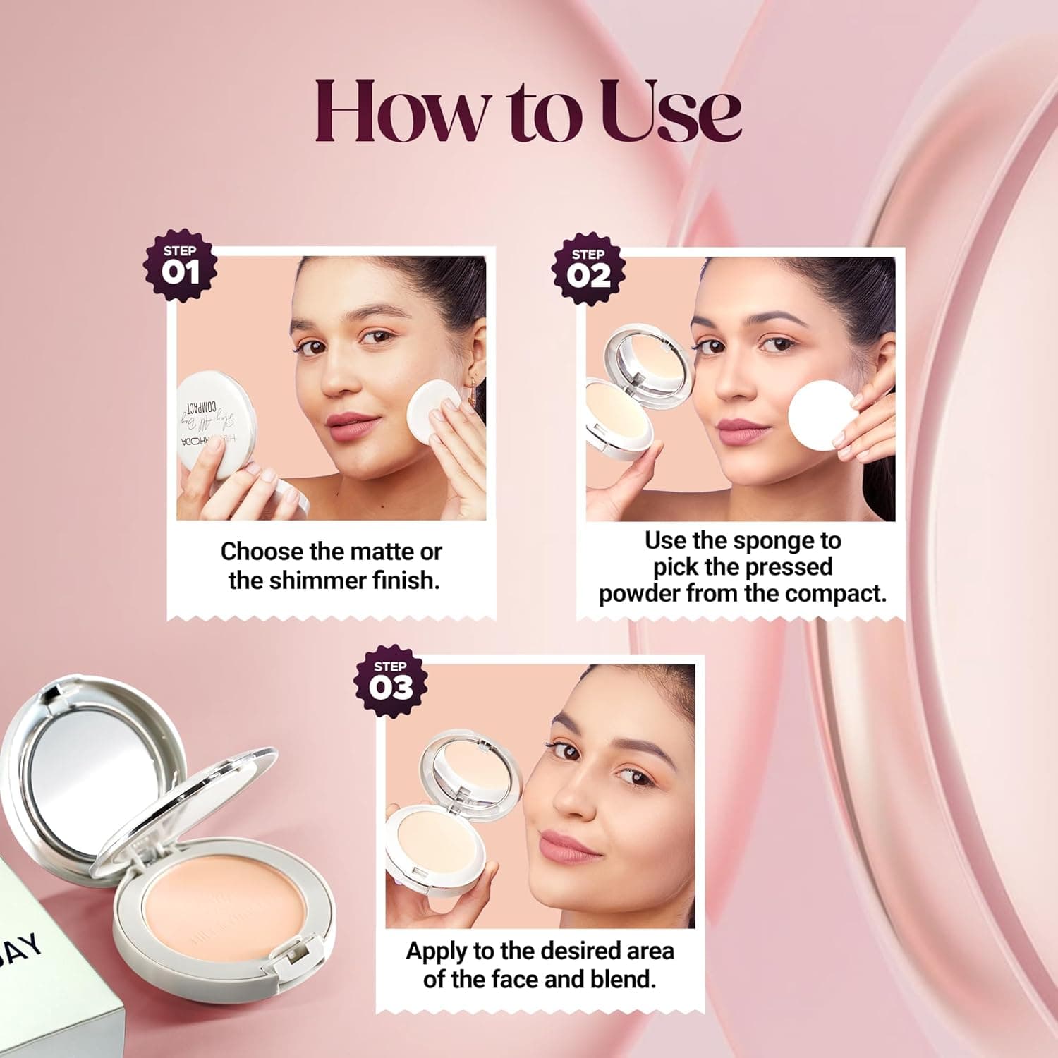 HILARY RHODA Hilary Rhoda Slay All Day Compact | Long-Lasting Matte Face Powder daily essentials & lifestyle — thumbnail 2 of 4