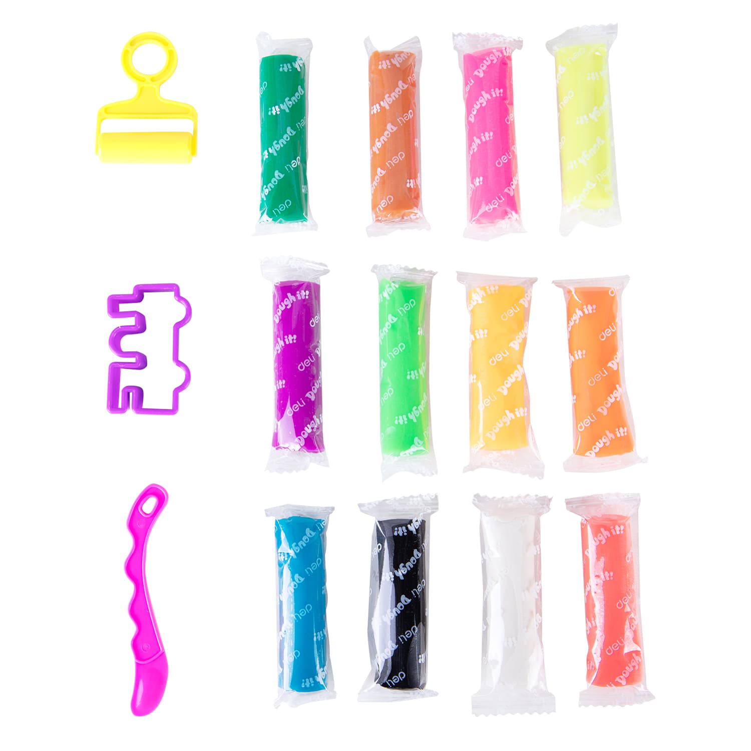 Deli Deli ED75246 12-Color Play Dough Set stationary, toys & sports — thumbnail 4 of 4