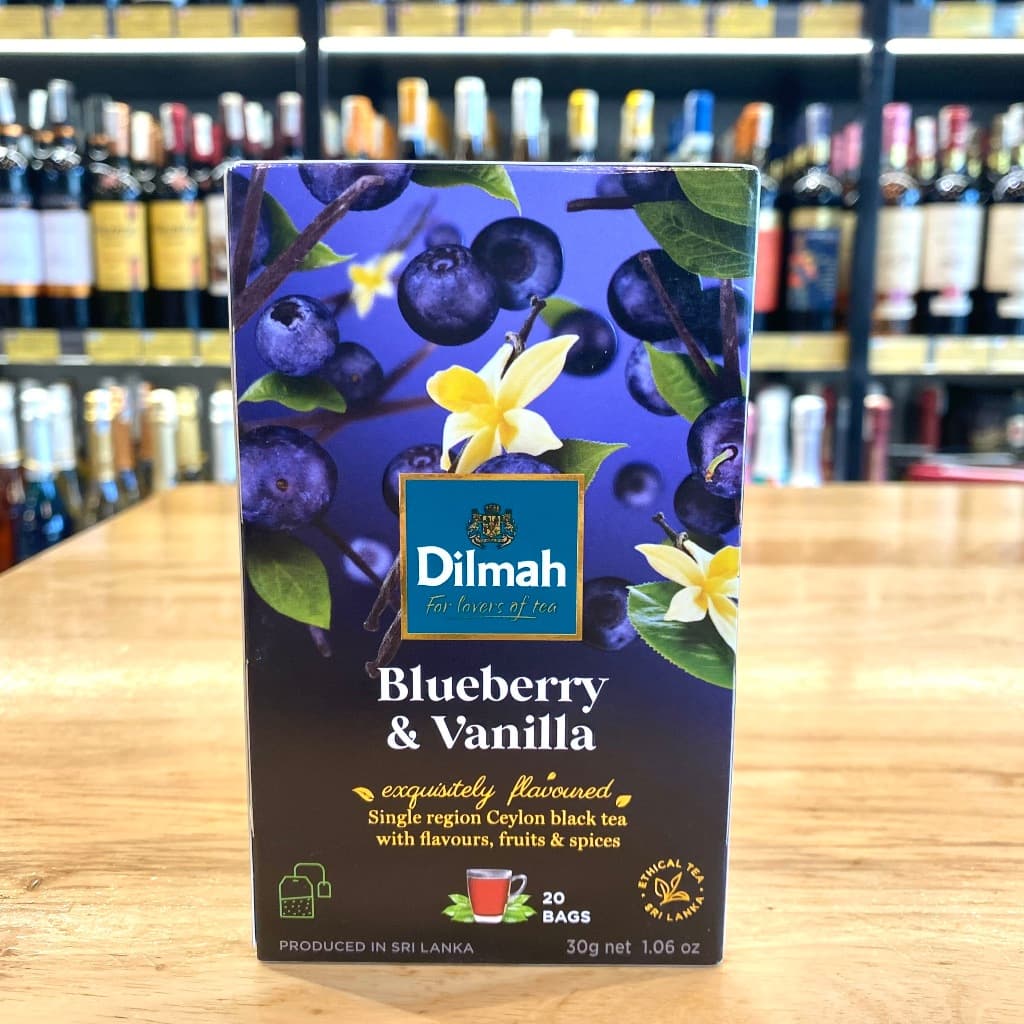 Dilmah Dilmah Blueberry & Vanilla Flavoured Tea – 20 Tea Bags | Premium Ceylon Black Tea daily essentials & lifestyle — image 1 of 4