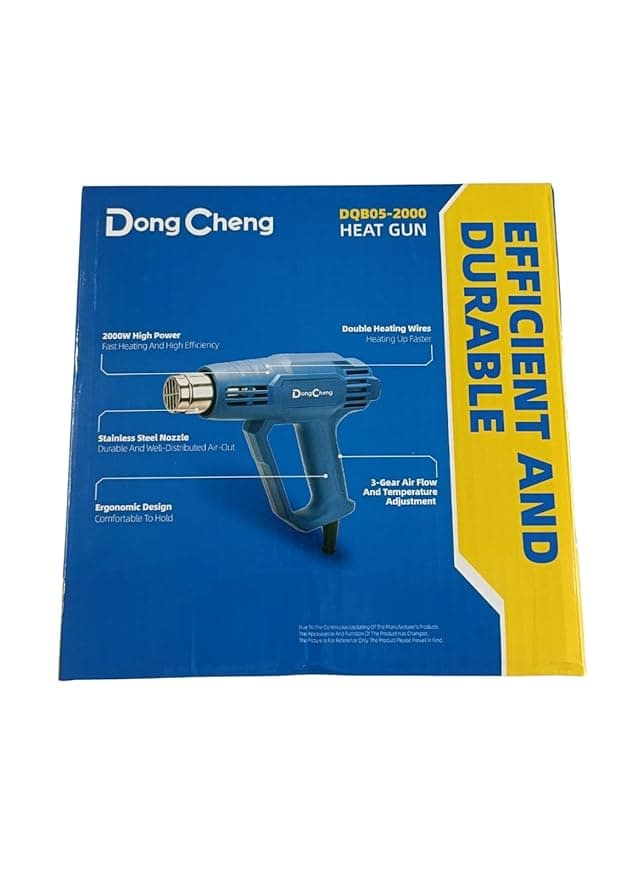 Dongcheng Power Tools DongCheng DQB05-2000 Heat Gun 2000W High Power Industrial Hot Air Gun with 3 Temperature Settings… — thumbnail 2 of 4