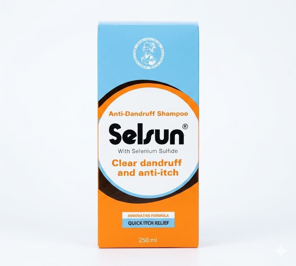 Selsun Rohto Mentholatum Selsun Anti-Dandruff Shampoo 250ml | Controls Dandruff, Relieves Itchy Scalp & Flakes daily… — image 1 of 2