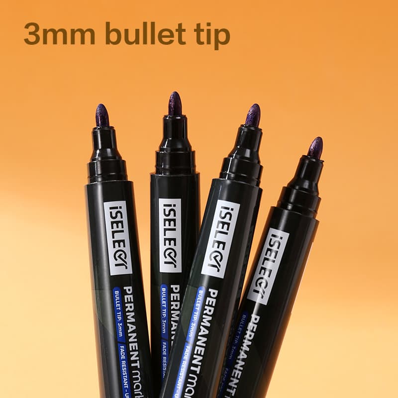 Deli DELI UU101-BL ISELECT Permanent Bullet Marker Blue per pcs | Waterproof Permanent Marker stationary, toys & sports — thumbnail 4 of 5