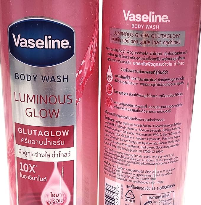 No Brand Vaseline Luminous Glow Body Wash – Radiant & Nourishing Skin Cleanser 425ml daily essentials & lifestyle — thumbnail 4 of 5