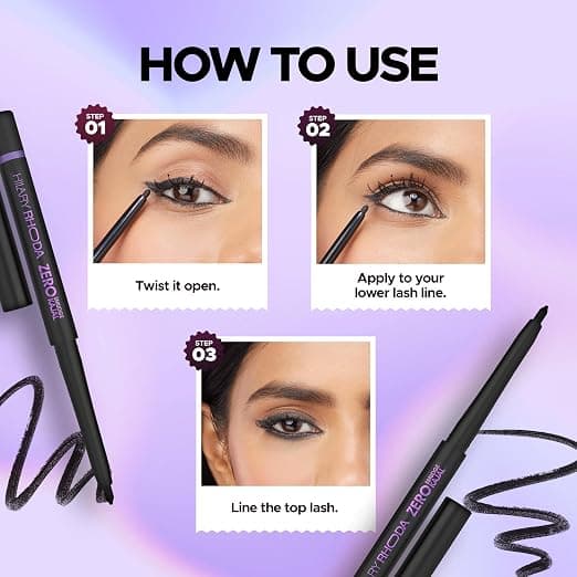 HILARY RHODA Hilary Rhoda Zero Smudge Kajal | Waterproof Long-Lasting Eye Kajal daily essentials & lifestyle — thumbnail 2 of 6