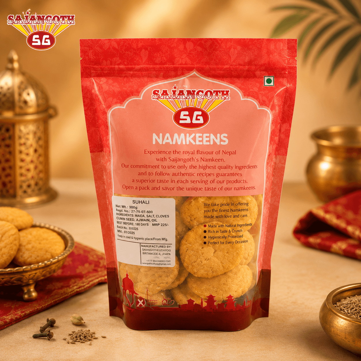 Sajan Goth Sajan Goth Suhali Namkeen 300g daily essentials & lifestyle — thumbnail 2 of 2
