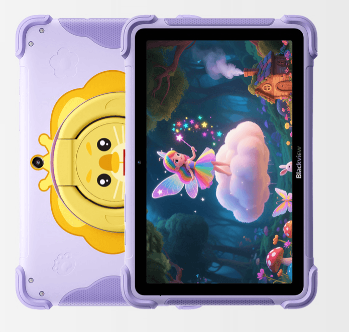 Blackview Kids Tablet with Protective Shockproof Stand Case (Purple)