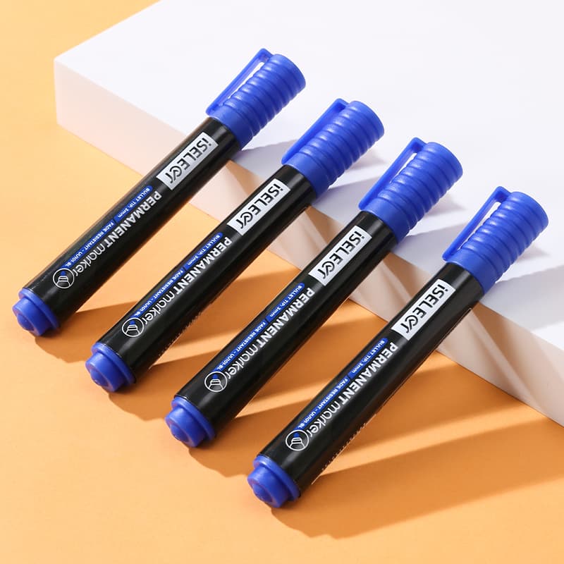 Deli DELI UU101-BL ISELECT Permanent Bullet Marker Blue per pcs | Waterproof Permanent Marker stationary, toys & sports — thumbnail 5 of 5