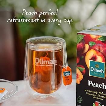 Dilmah Dilmah Premium Green Tea with Peach | 20 Tea Bags | Refreshing Flavored Green Tea daily essentials & lifestyle — thumbnail 5 of 5