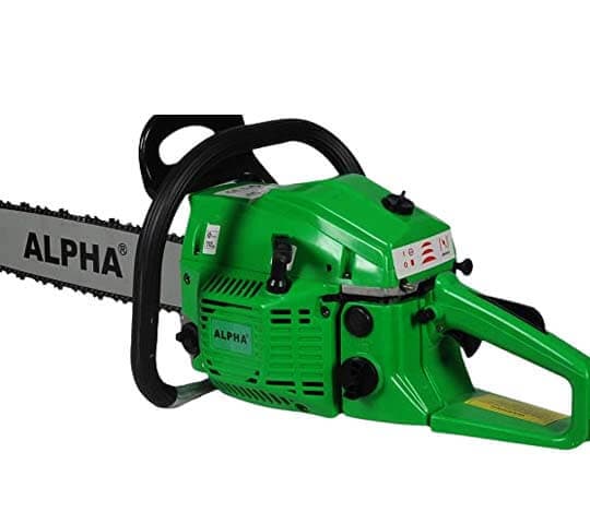Alpha Petrol Chain Saw 22 Inch – Powerful Gas Chainsaw for Wood Cutting & Farming - 58cc