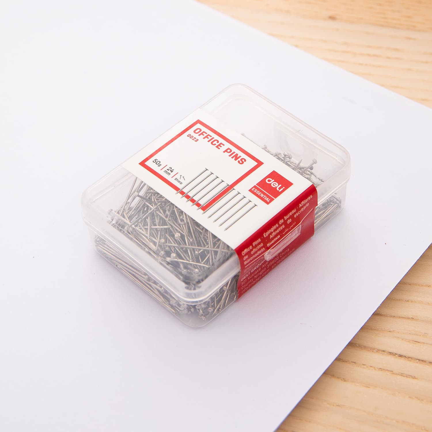 Deli Deli E0023 Office Pin – Premium Steel Push Pins for Office, Notice Boards & Documents stationary, toys & sports — thumbnail 3 of 4