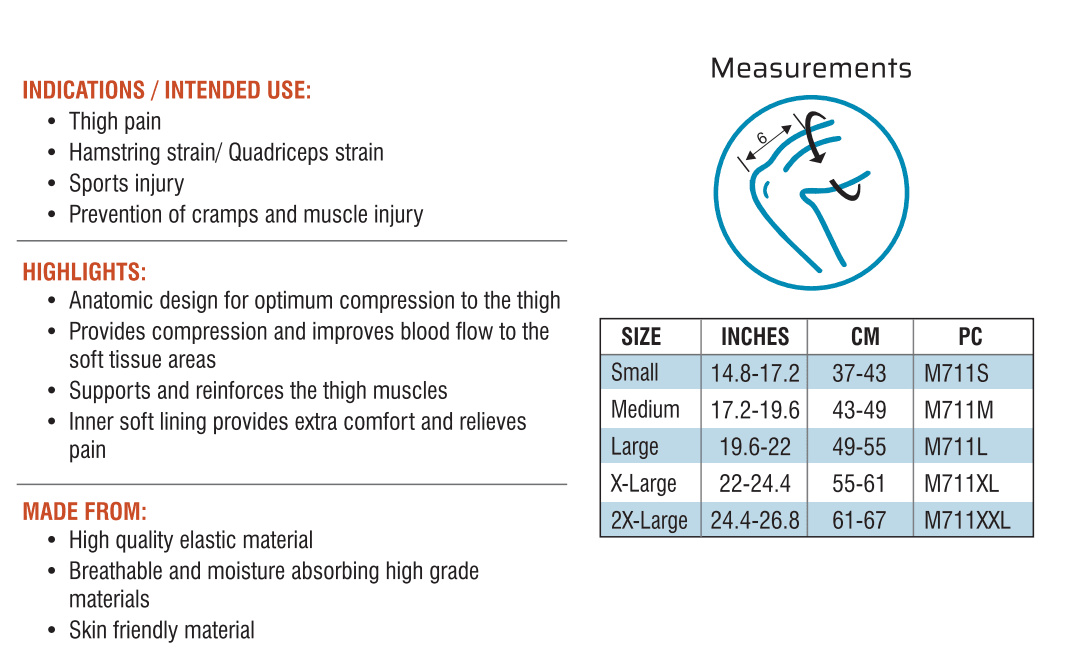 med-e Move Med-e Move Thigh Support pharmacy, fitness & surgical