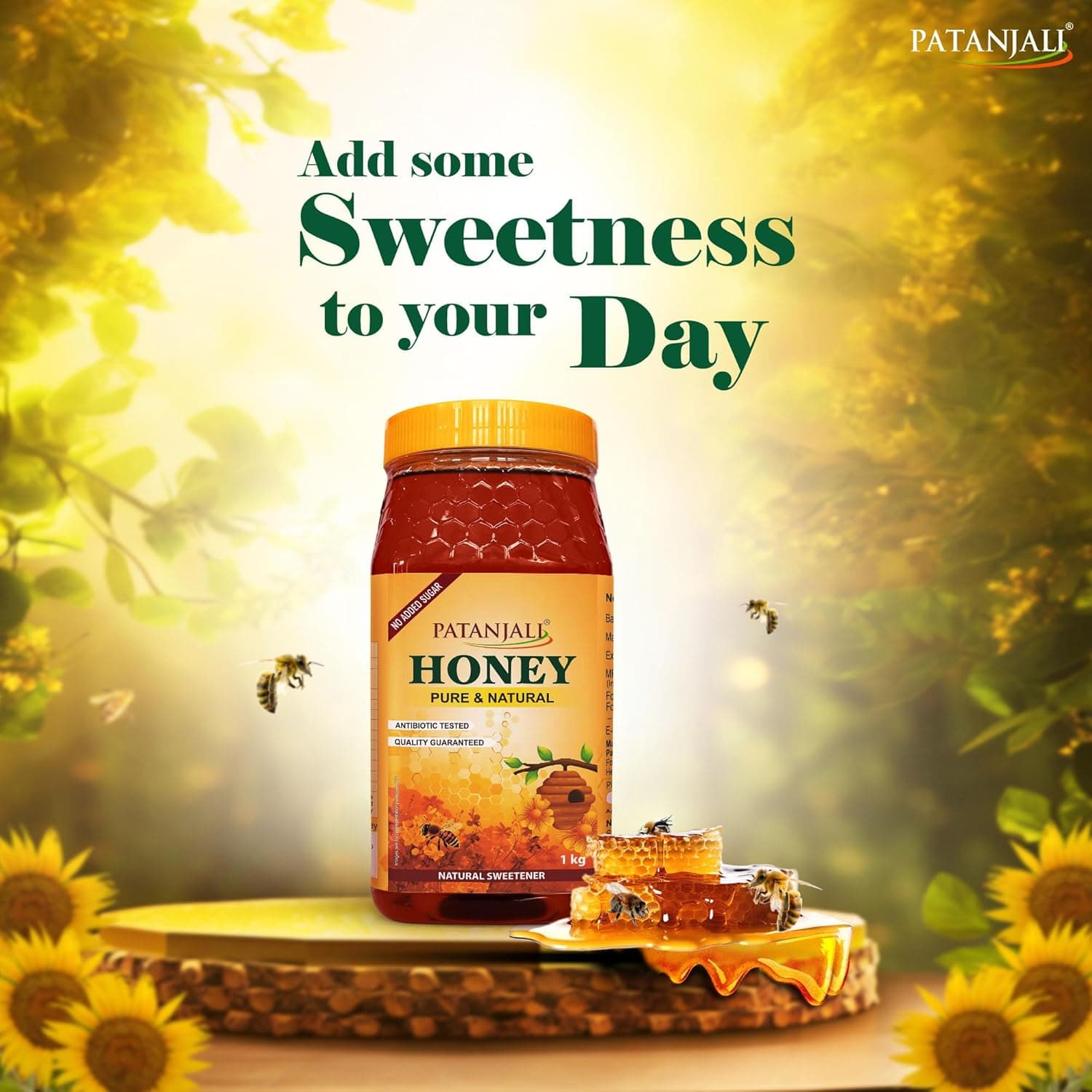 Patanjali Patanjali Honey 1kg Jar | Pure Natural Honey for Daily Health daily essentials & lifestyle — thumbnail 3 of 4