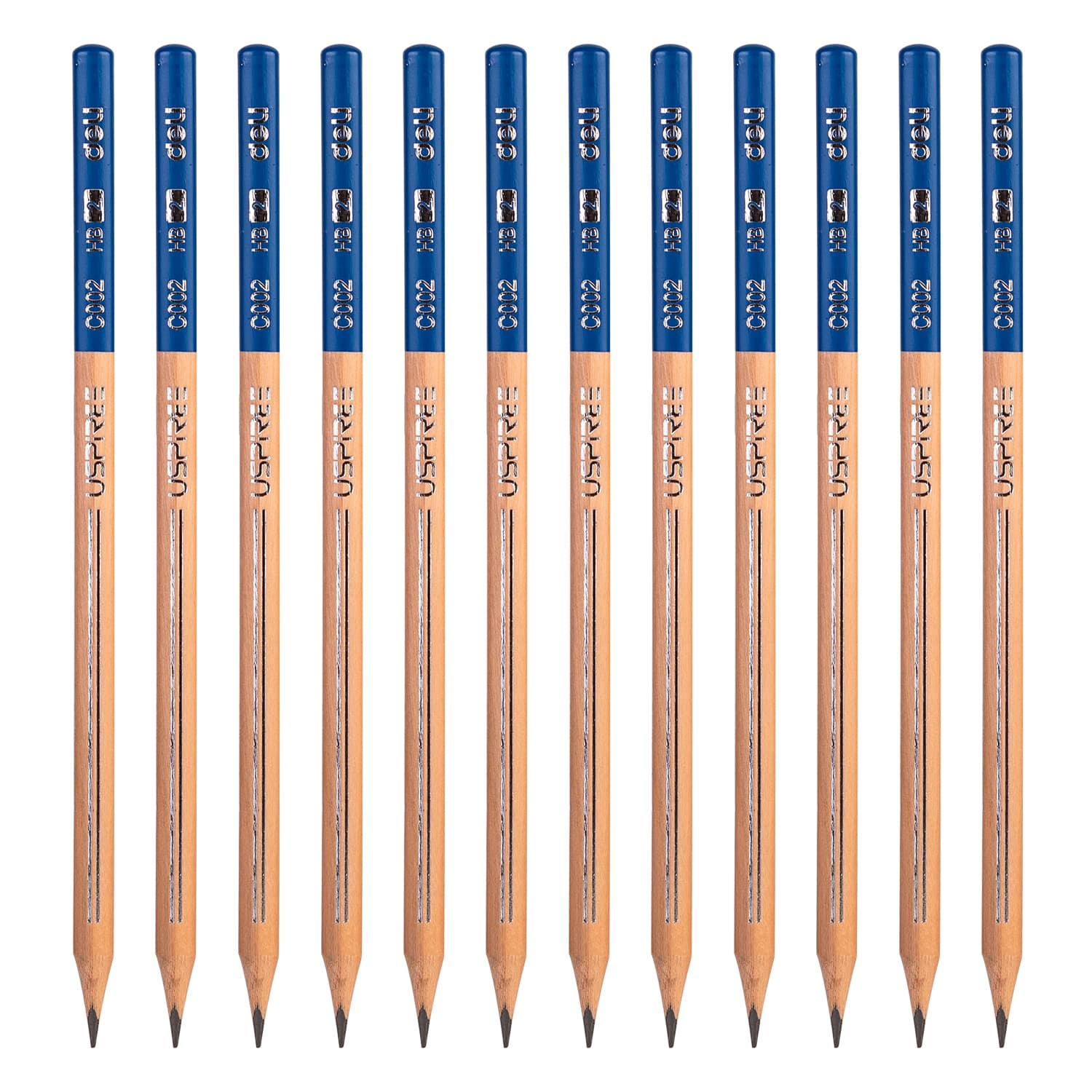 Deli Deli EC002-HB Graphite Pencil – Premium HB Triangular Wooden Pencil for Writing, Drawing & Sketching ( Per Box)… — thumbnail 4 of 4