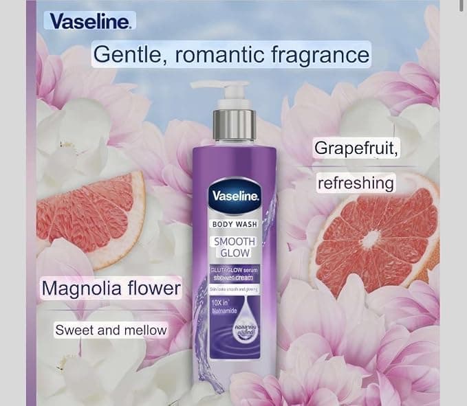 No Brand Vaseline Smooth Glow Body Wash 425ml – Radiant Skin Hydration & Gentle Cleansing daily essentials & lifestyle — thumbnail 2 of 3
