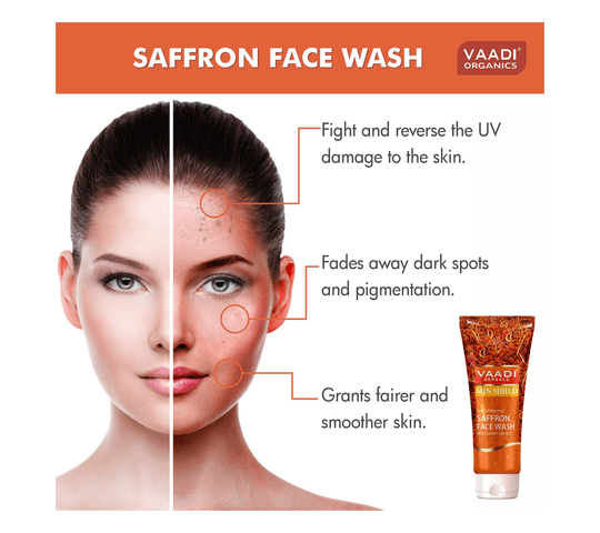 Vaadi Organics Vaadi Organics - Skin Whitening Saffron Face Wash With Sandal Extract (60 ml) - VH0331 daily essentials &…