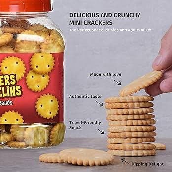 Dynas Dyans Mini Crackers Jar 227 gm salted Cream | Crispy & Creamy Snack daily essentials & lifestyle — thumbnail 3 of 3