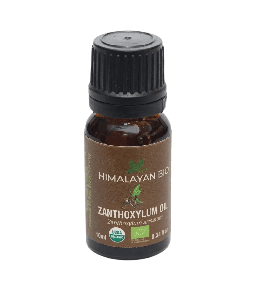 Himalayan Bio Zanthoxylum Oil 10ml | Natural Pain Relief Massage Oil for Joint Pain, Arthritis, Headache & Insect Bites
