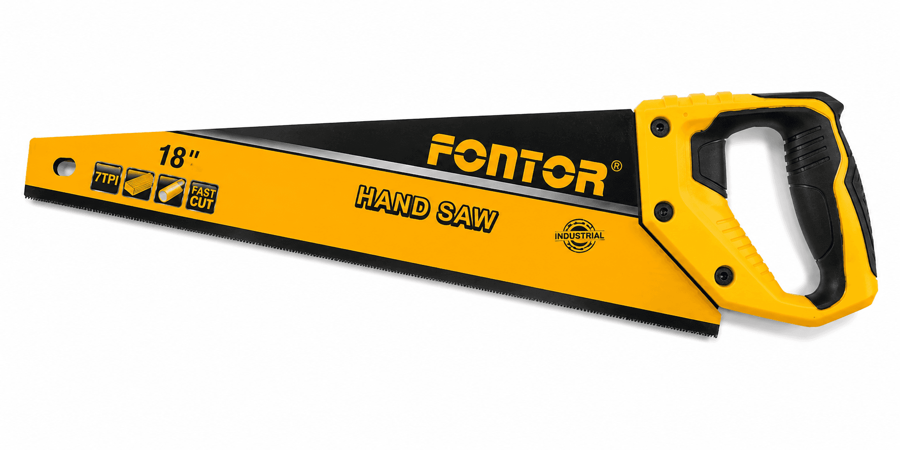 Fontor Fontor Hand Saw 18 Inch HHAS28450 – SK5 Steel Wood Cutting Saw with Soft Grip Handle hardware & machinery