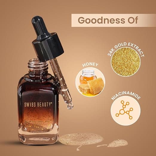 Swiss Beauty Swiss Beauty 24K Gold Face Serum | Hydrating & Radiant Glow Serum daily essentials & lifestyle — thumbnail 3 of 6
