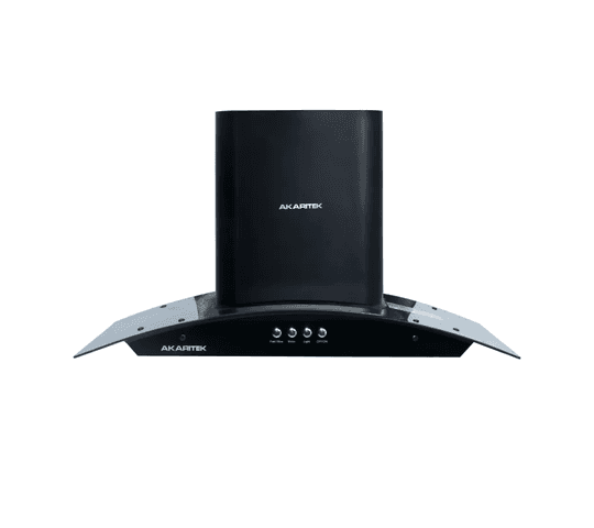Akaritek - Akaritek 900MM, Stainless Steel Cone Filter with Push Button Switch Chimney AK-C90B1 - Big Digital
