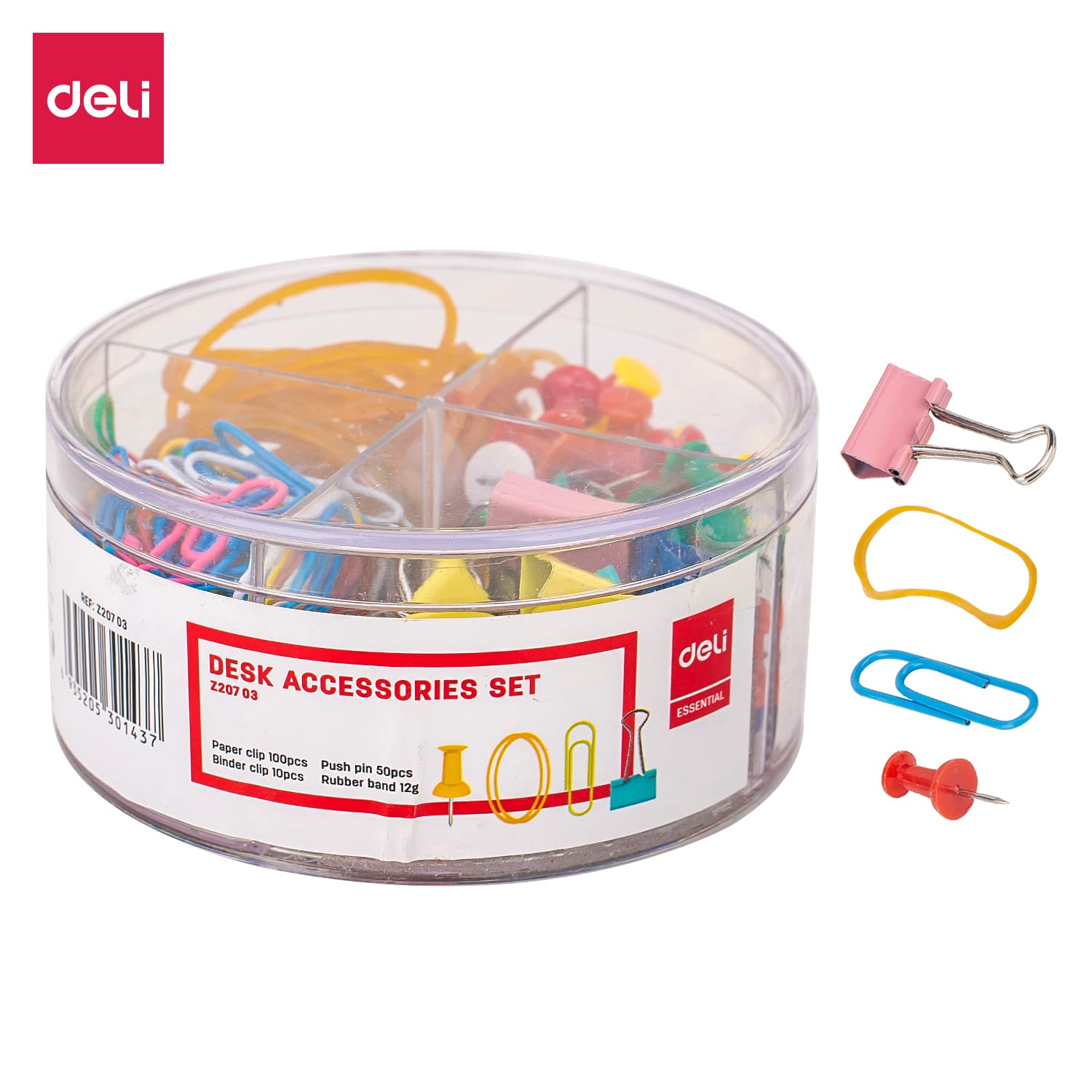 Deli EZ20703 Desk Accessories Set | 4-in-1 Office Stationery Organizer Kit