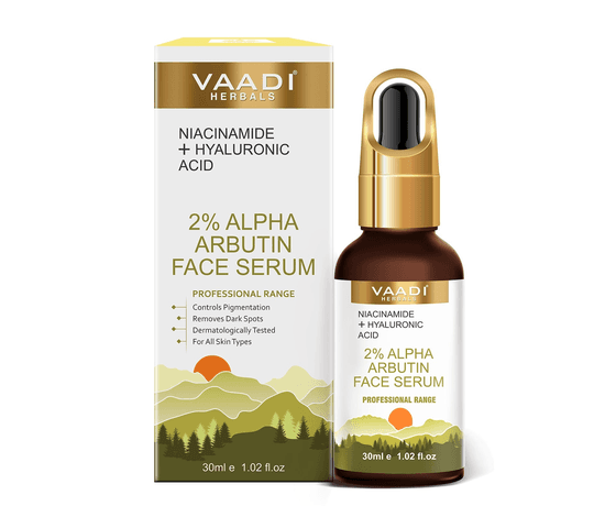 Vaadi Organics - 2% Alpha Arbutin Face Serum With Niacinamide & Hyaluronic Acid (30 ml) - VH0686