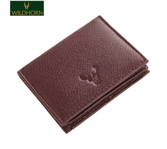 WildHorn Nepal Napa Hide® Genuine Leather RFID Protected Cardholder for Men – Maroon (NPH)