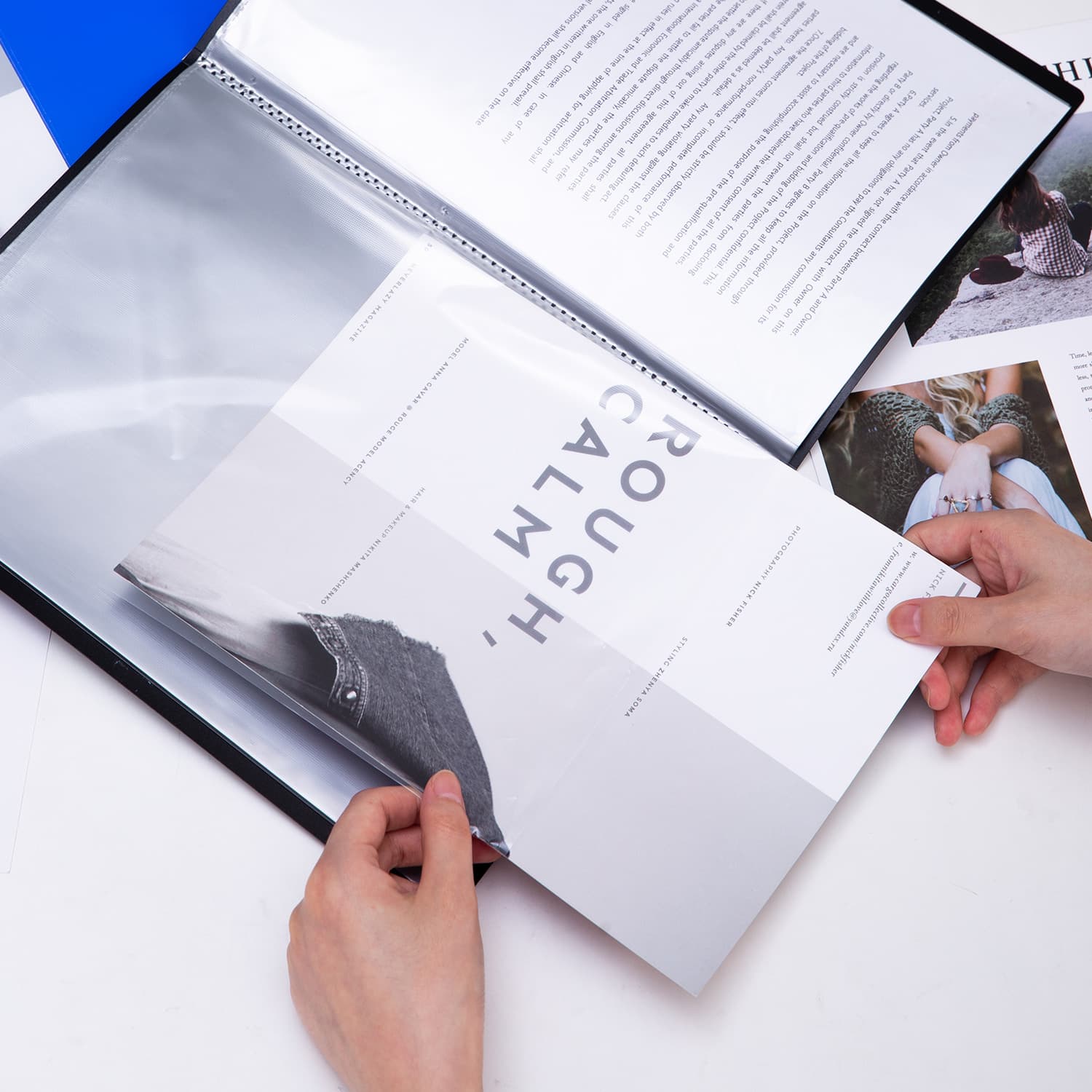 Deli Deli E38148 Office Display Book | A4 Presentation Folder with Clear Pockets stationary, toys & sports — thumbnail 4 of 4