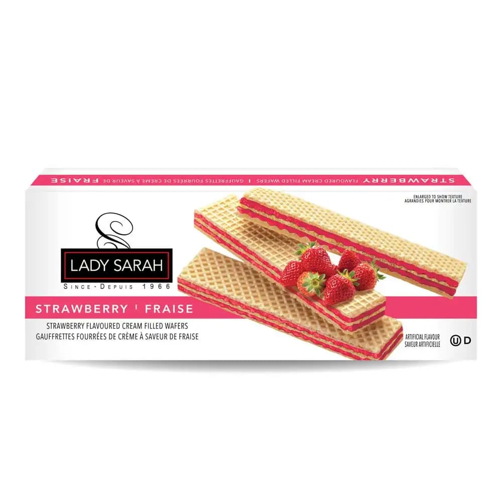 Lady Sarah Lady Sarah Cream Filled Strawberry Wafer 200g – Crispy Strawberry Wafer Biscuits daily essentials & lifestyle — thumbnail 6 of 6