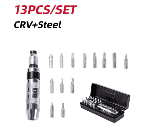 Deli 13Pcs Screwdriver Set – Professional Magnetic Screwdriver Kit with Phillips & Slotted Bits for Home, Office & Workshop