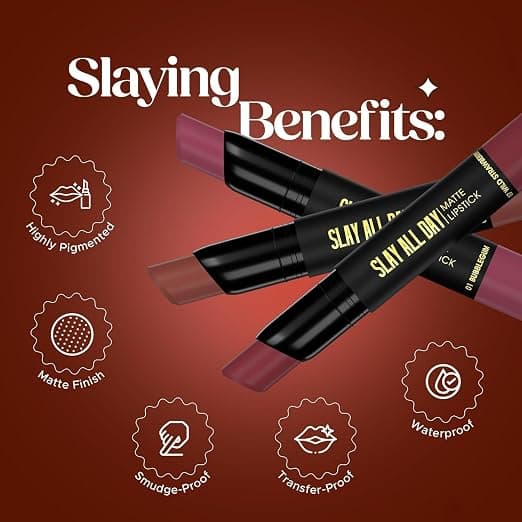 HILARY RHODA Hilary Rhoda PREMIUM Slay All Day Matte Lipstick | Long-Lasting Waterproof Lip Color daily essentials &… — thumbnail 6 of 8