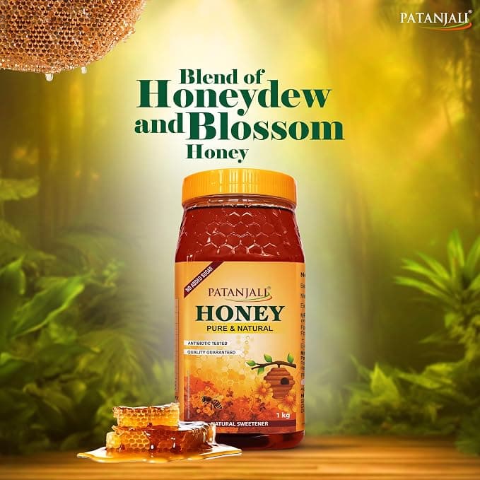 Patanjali Patanjali Honey 1kg Jar | Pure Natural Honey for Daily Health daily essentials & lifestyle — thumbnail 4 of 4