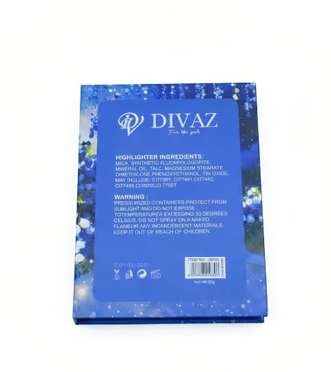 Divaz Divaz Blusher & Highlighter Palette | Long-Lasting Face Makeup Palette daily essentials & lifestyle — thumbnail 2 of 2
