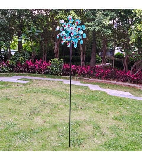 Senwell Senwell 4-Piece Kinetic Peacock Garden Spinner with LED Solar Light #63 home decor — thumbnail 2 of 2