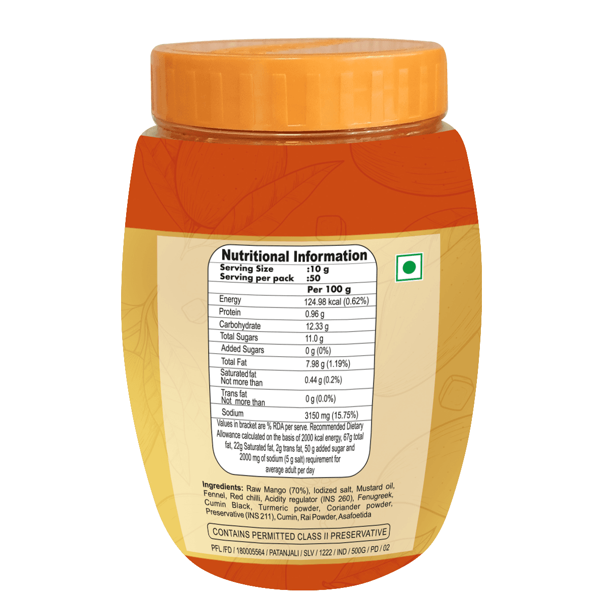 Patanjali Patanjali Mango Pickle, 400g | Traditional Indian Aam Achar daily essentials & lifestyle — thumbnail 2 of 2