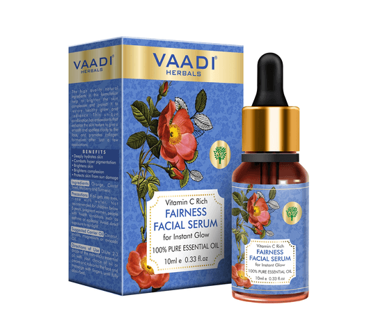 Vaadi Organics - Vitamin C Fairness Facial Serum - Brightens Skin, Lightens Complexion, Protects from Sun Damage (10 ml) - VH0636