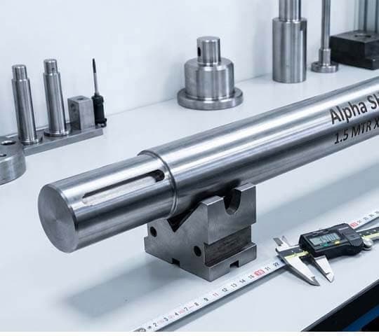 Alpha Shaft 1.5 MTR x 35MM Heavy Duty Steel Shaft for Industrial & Mechanical Use