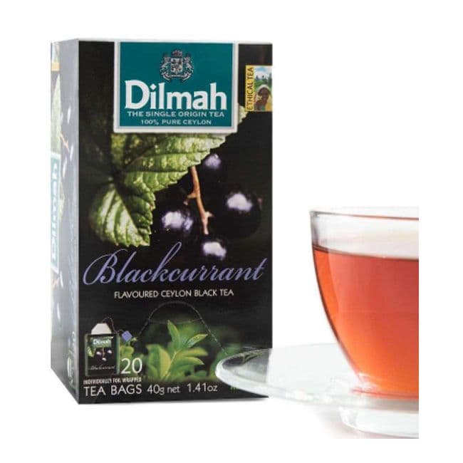 Dilmah Dilmah Black Currant Flavoured Tea – 20 Tea Bags | Premium Ceylon Black Tea daily essentials & lifestyle — thumbnail 4 of 5