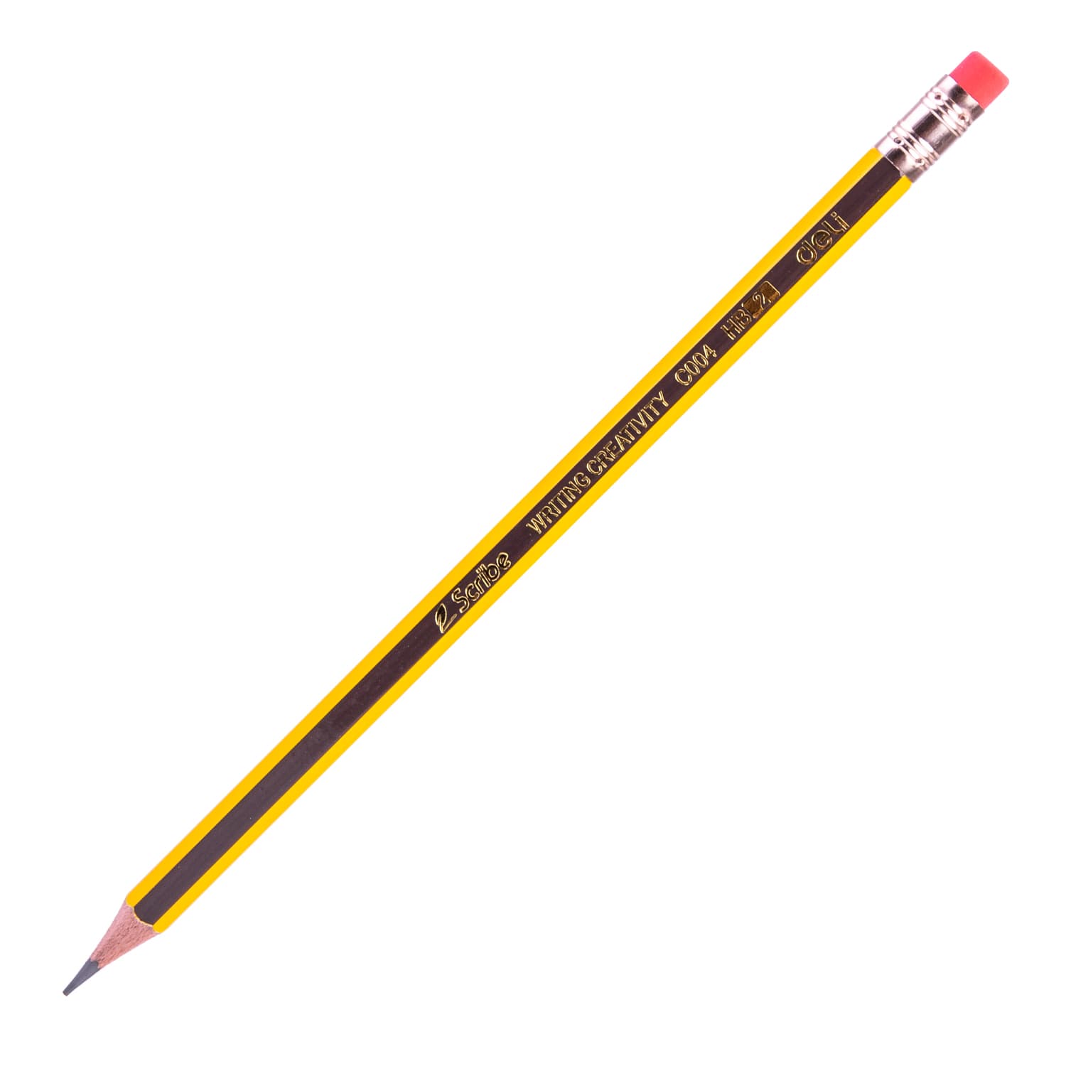 Deli Deli EC004-HB Graphite Pencil with Eraser | Smooth Writing & Sketching Pencil stationary, toys & sports — thumbnail 3 of 4