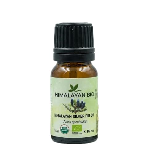 Himalayan Bio Himalayan Silver Fir Essential Oil (Abies) 10ml | Natural Oil for Arthritis, Muscle Pain, Cold, Cough & Sinus Relief