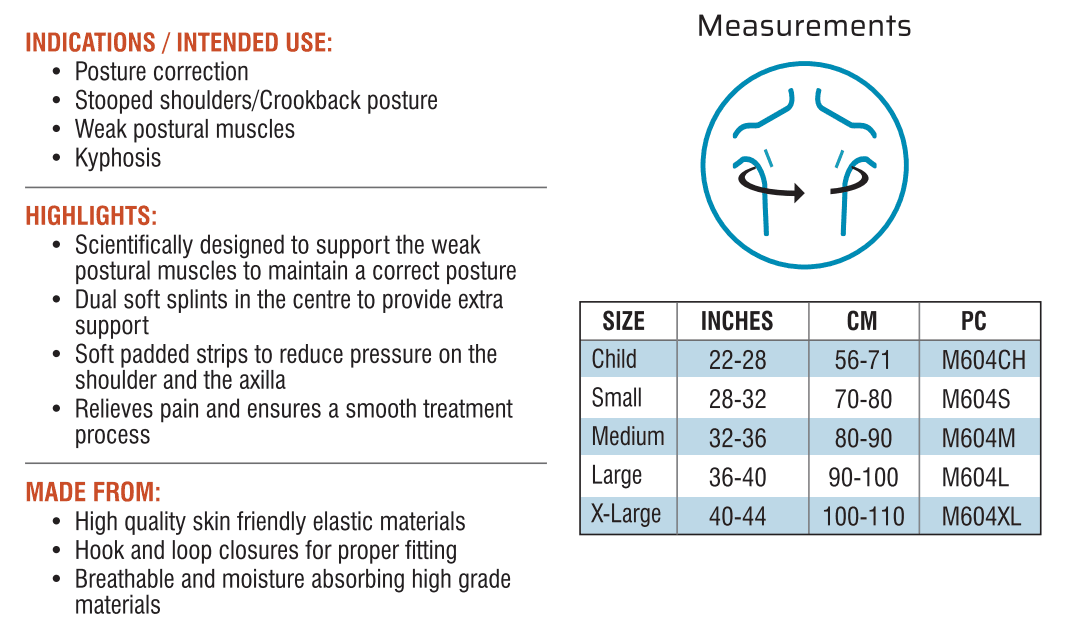 med-e Move med-e Move Posture Corrector pharmacy, fitness & surgical