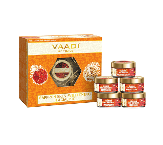 Vaadi Organics - Saffron Skin-Whitening Facial Kit With Sandalwood Extract (270 gms) - VH0081