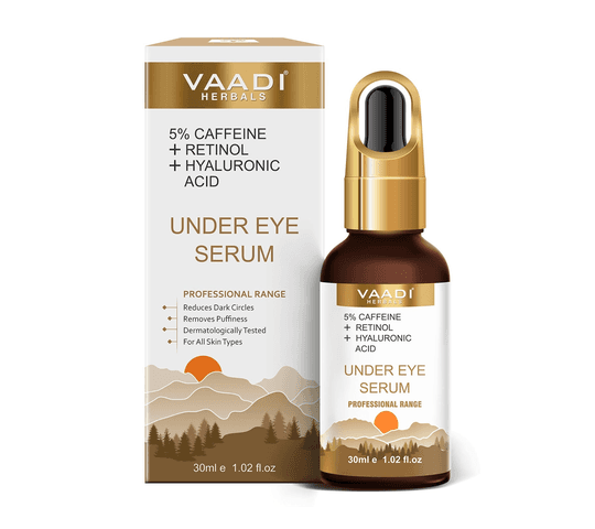 Vaadi Organics - Under Eye Serum With 5% Caffeine & Retinol & Hyaluronic Acid (30 ml) - VH0694