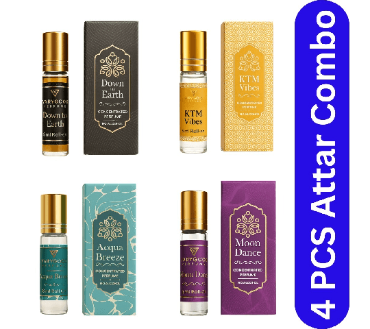 Varygood Perfume Combo Pack – Down to Earth, KTM Vibes, Moon Dancer & Acqua Breezer Luxury Fragrances