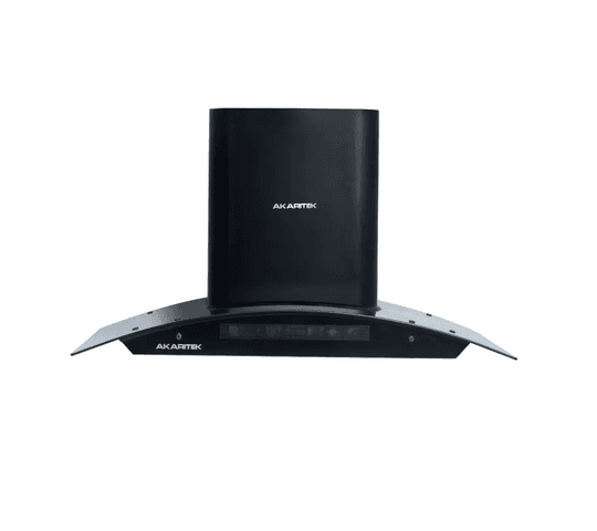 Akaritek - Akaritek 900MM Stainless Steel Baffle Filter with Touch Sensor Chimney  AK-C90TA1 - Akaritek